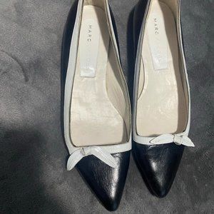 Black and white Marc Jacobs flats